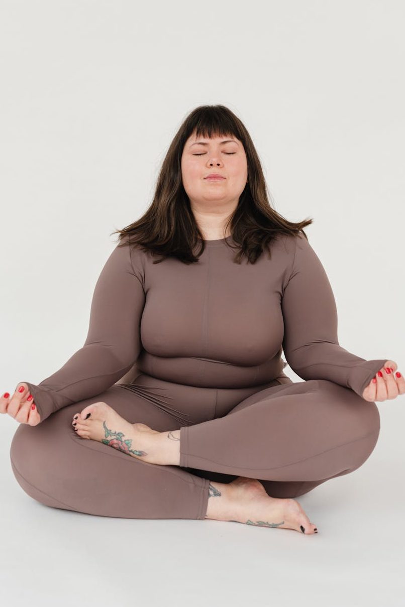 woman meditating 